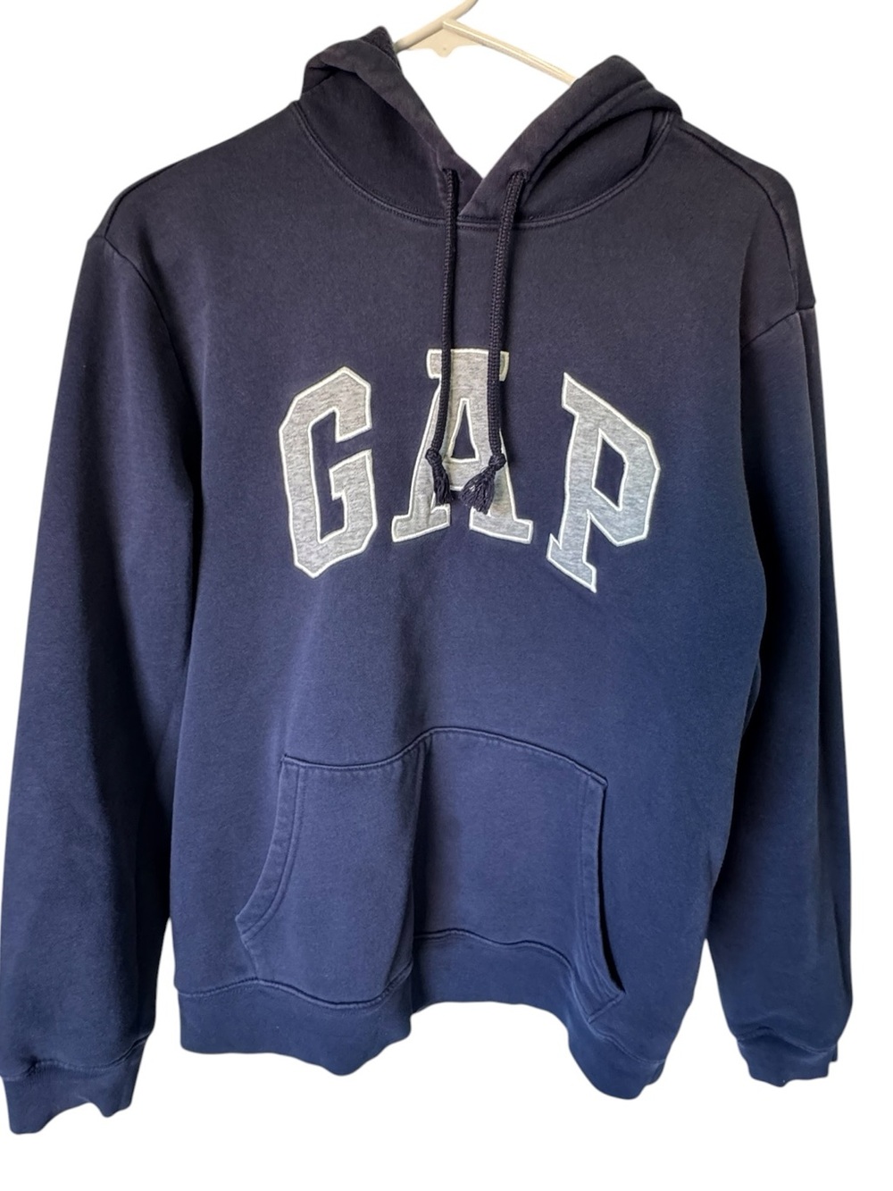 Vintage GAP 90s Navy Gray Hoodie Women’s S RARE